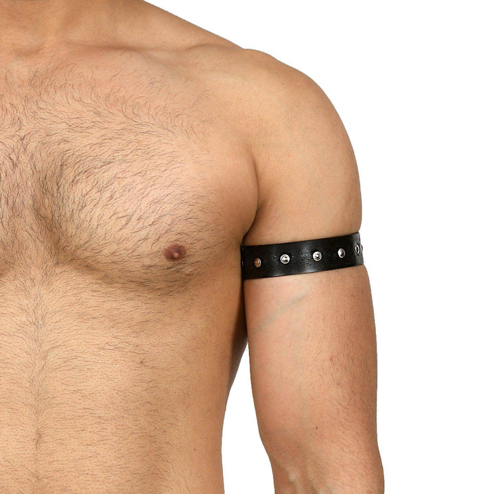 Studded Armband, genuine leather armband by Subculture