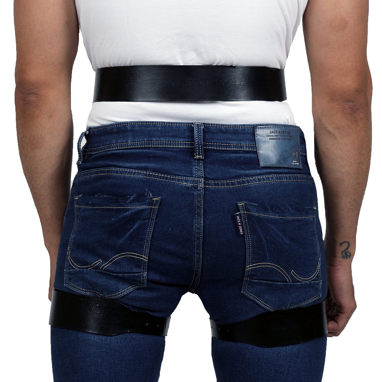 MENS LEATHER THIGH SUSPENDER - Subculture