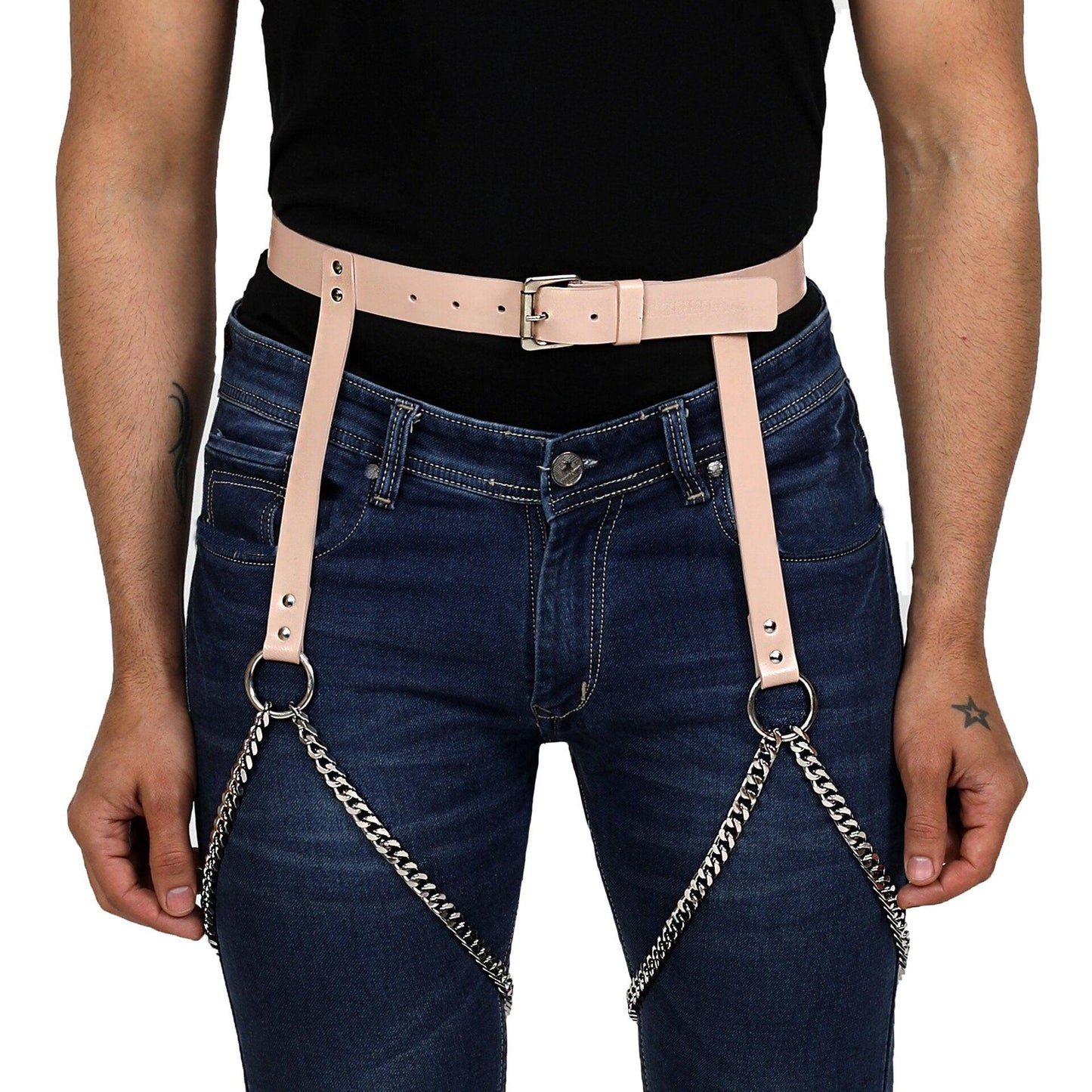 MENS THIGH CHAIN SUSPENDER - Subculture