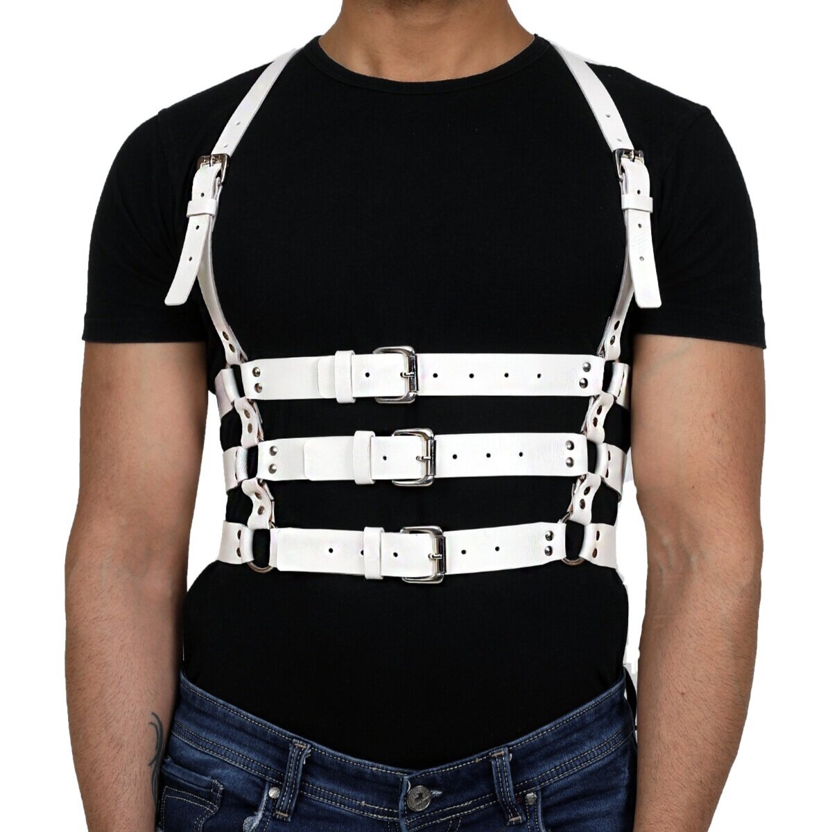 leather fashion fetish harness