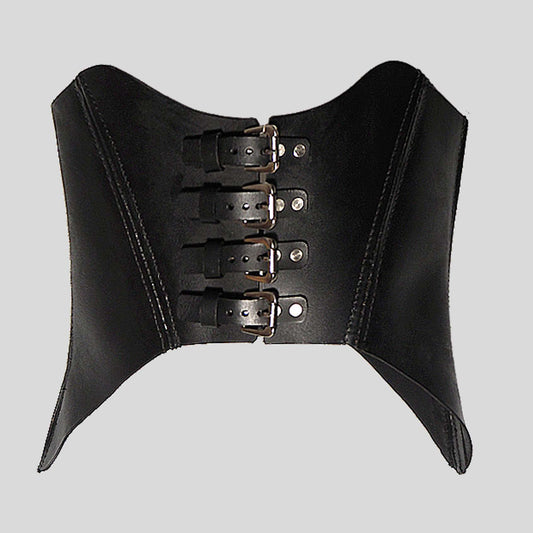 genuine leather corset unisex