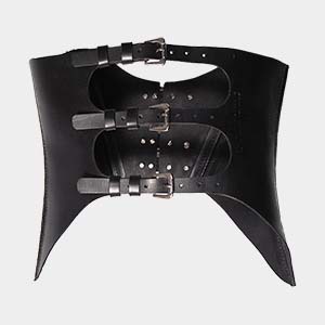genuine leather corset unisex