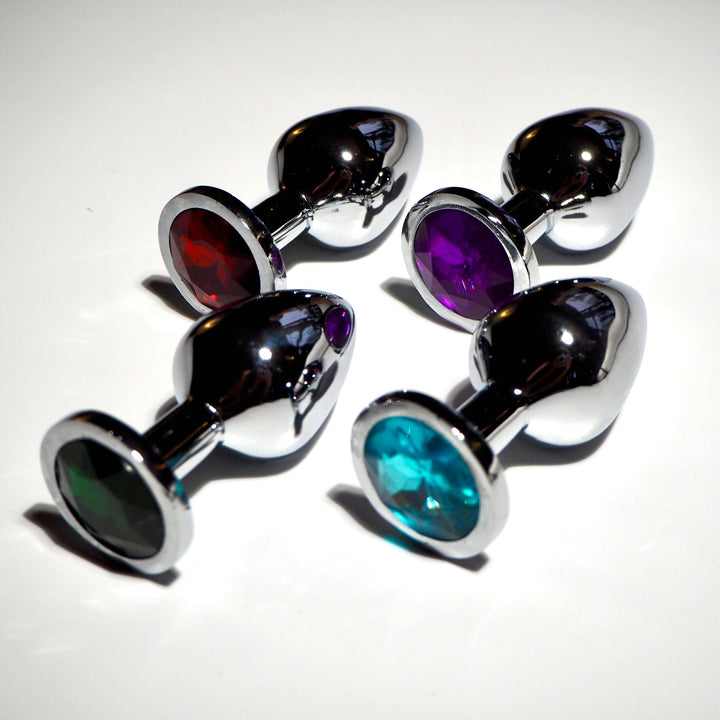 Subculture Metal Butt Plug, metal anal toy by Subculture, side view