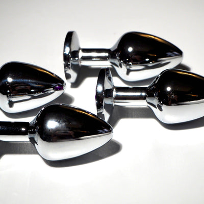 Subculture Metal Butt Plug, metal anal toy by Subculture, close-up