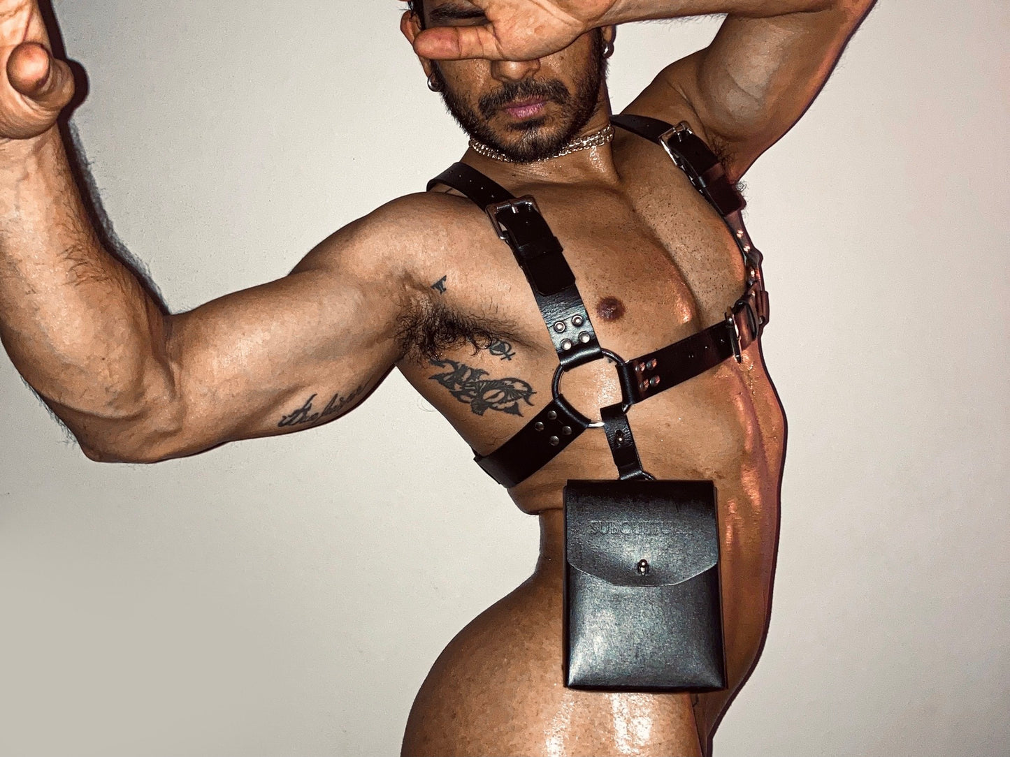 UTILITARIAN LEATHER BAG HARNESS - Subculture