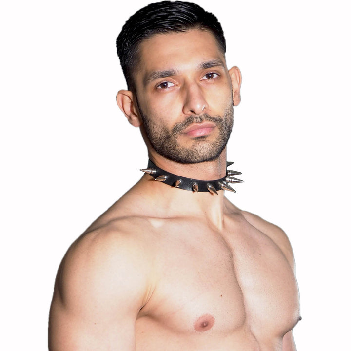 Dom Spike Choker, genuine leather collar by Subculture
