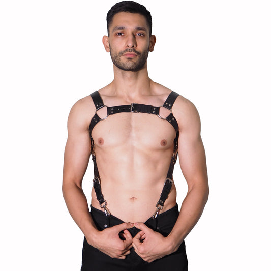 mens chest harness suspender