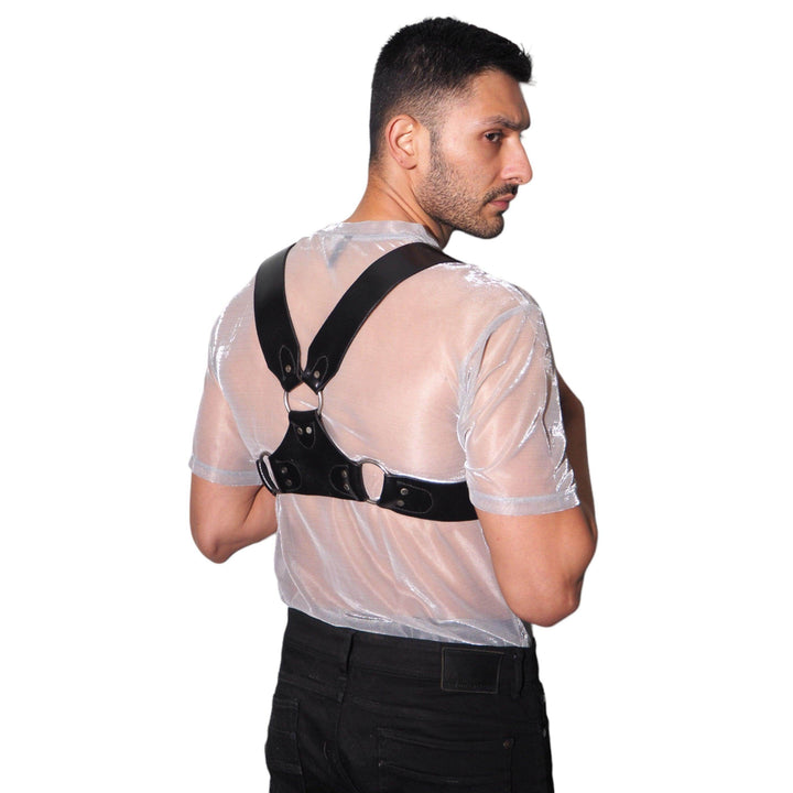 Peter Harness, genuine leather harness by Subculture, styled look