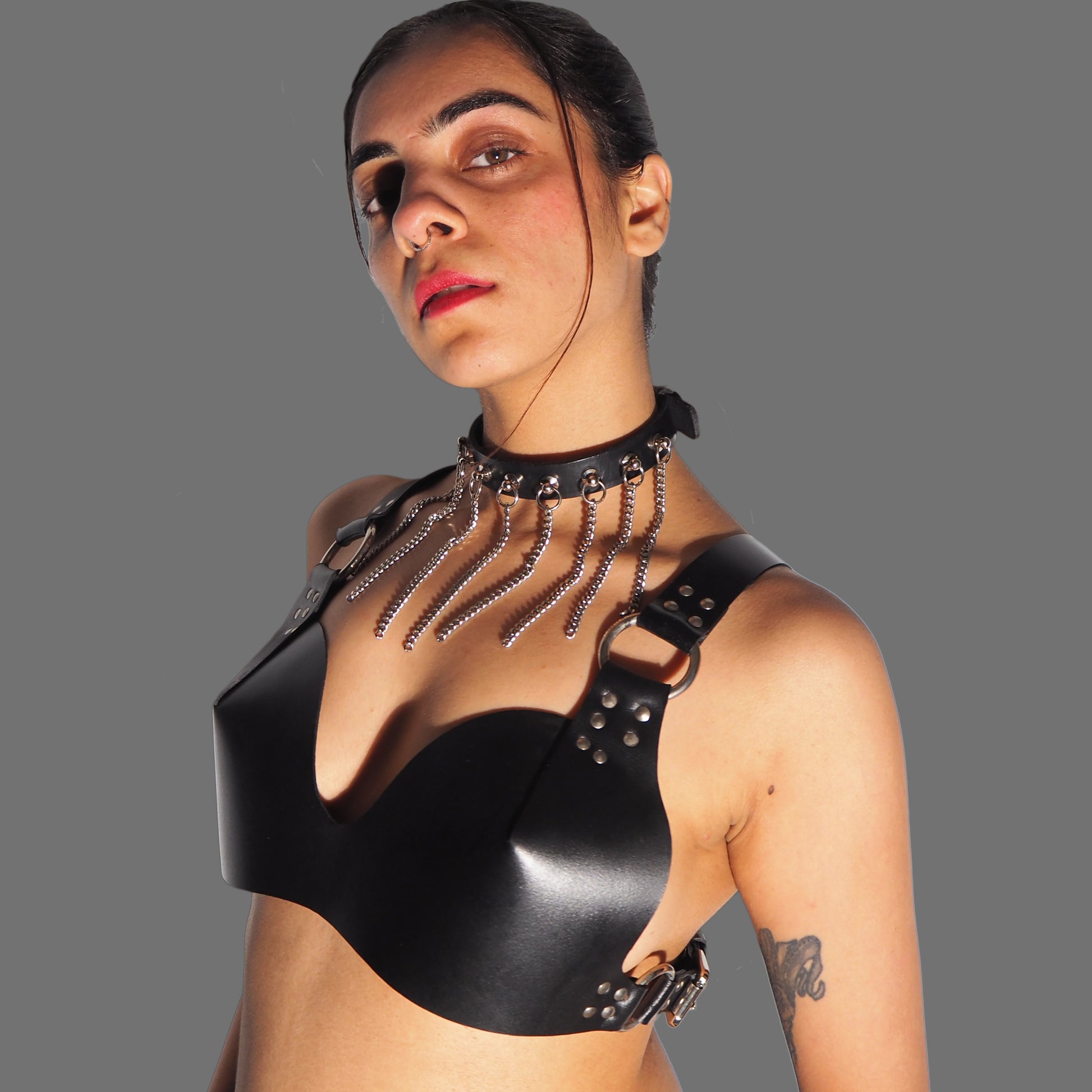 SUBCULTURE LEATHER BRALETTE - Subculture
