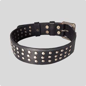 unisex leather choker collar